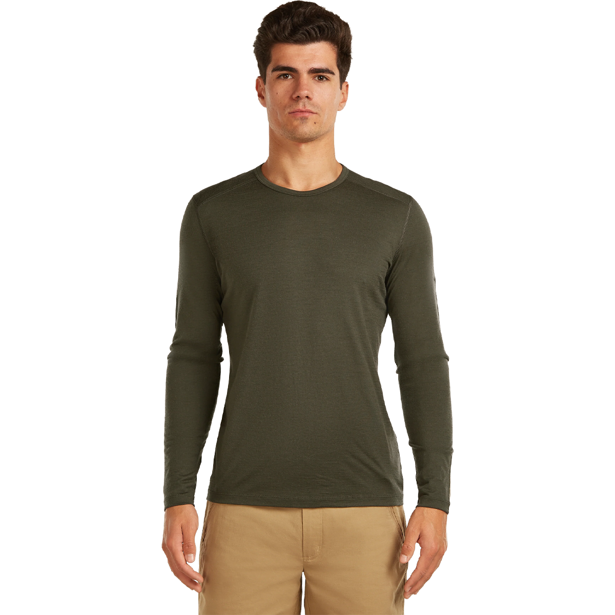 Ice Breaker Merino 200 Oasis Long Sleeve Crew in Dark Loden