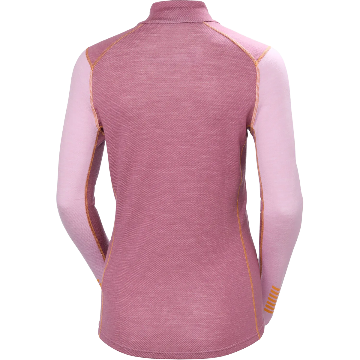 Helly Hansen Women's Lifa Merino Midweight Graphic 1/2 Zip in Cherry Blossom back view detail