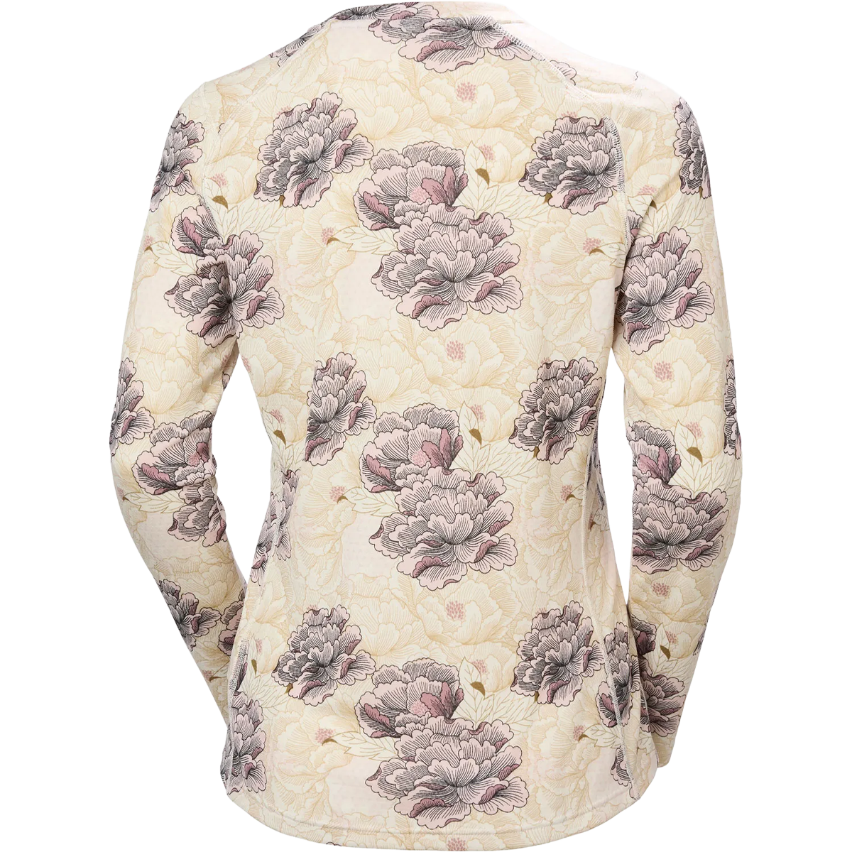 Helly Hansen Women's Lifa Active Crew in Purple Clay Sakura back view