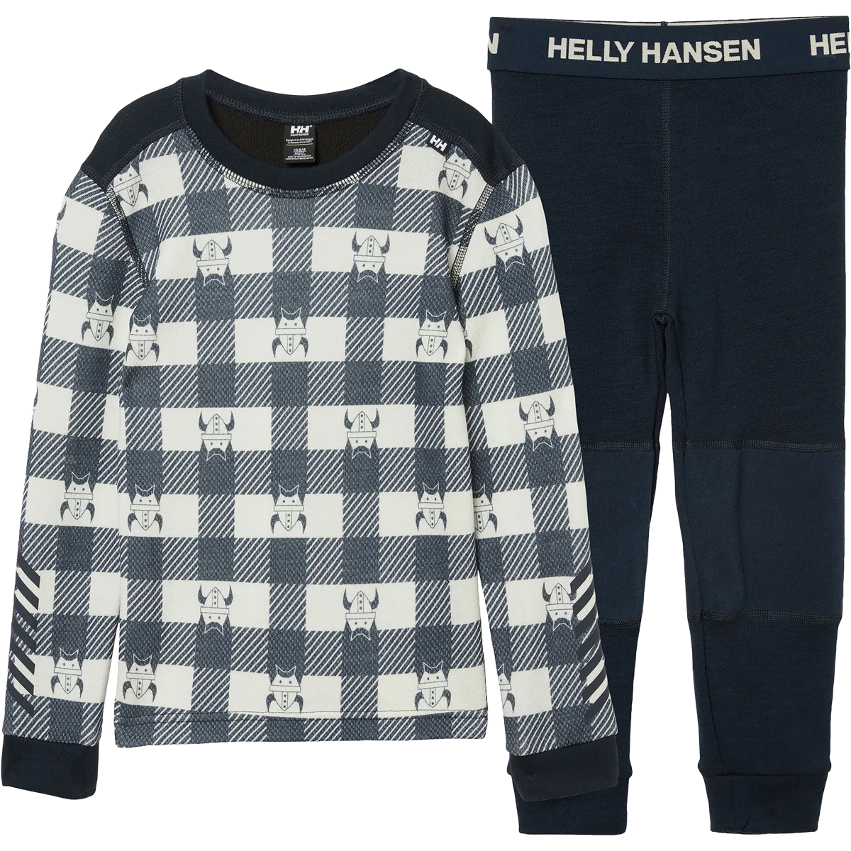 Helly Hansen Youth Graphic Lifa Merino Set in Navy