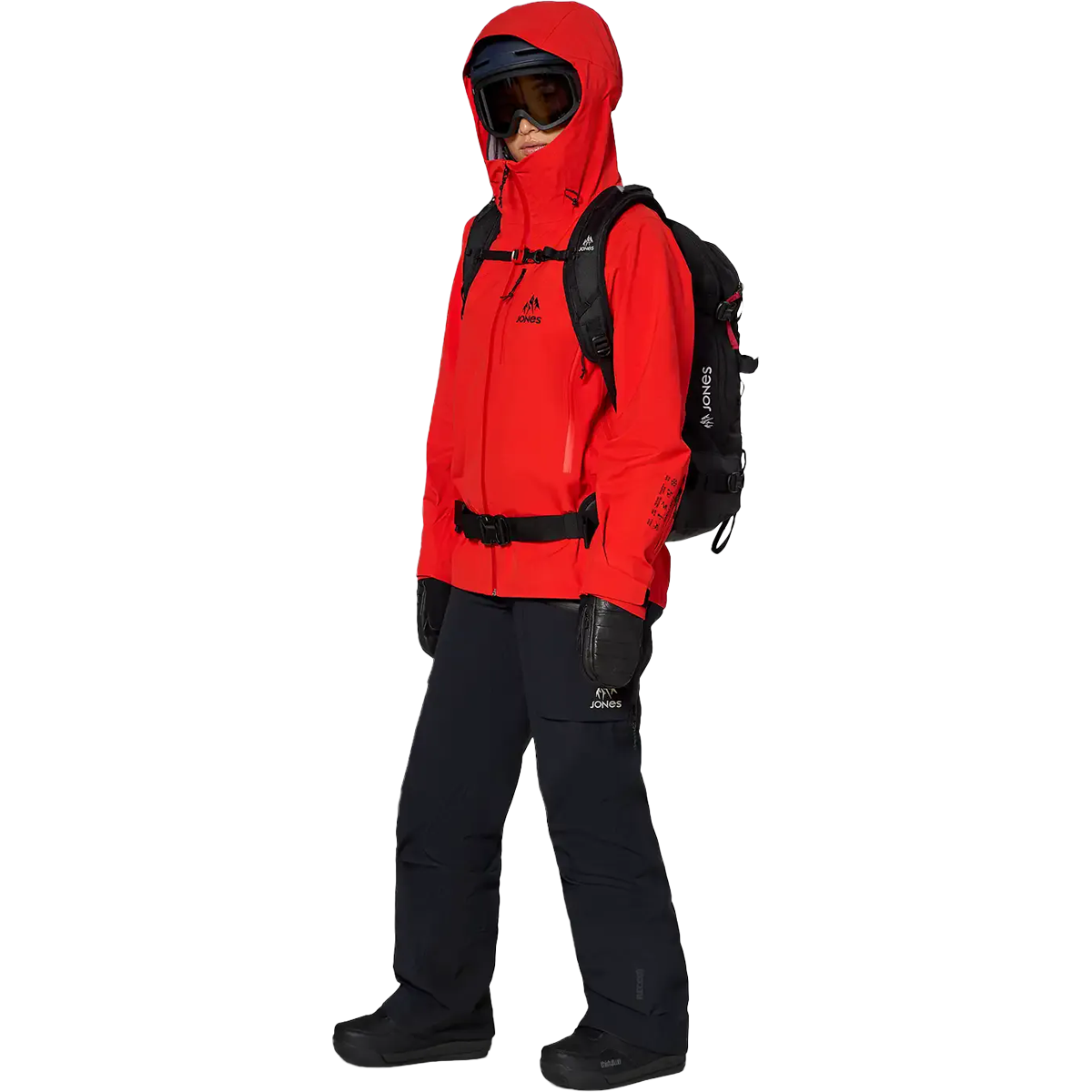 Jones Snowboards Women's Further 3L Stretch Jacket 3/4 Front Full View