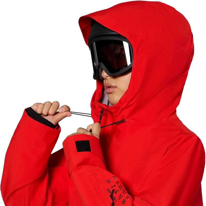 Jones Snowboards Women's Further 3L Stretch Jacket hood drawcord