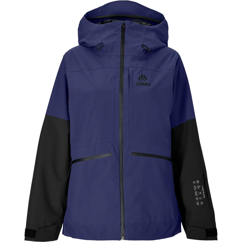 Jones Snowboards Women's MTN Surf Insulated Jacket in Eclipse Blue