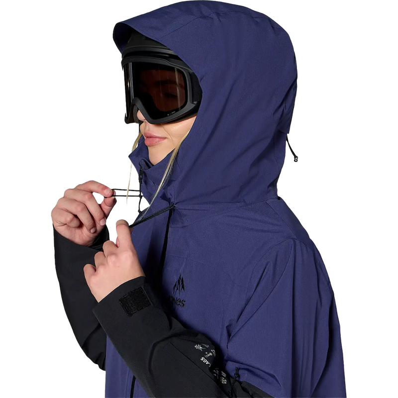 Jones Snowboards Women's MTN Surf Insulated Jacket Side Hood
