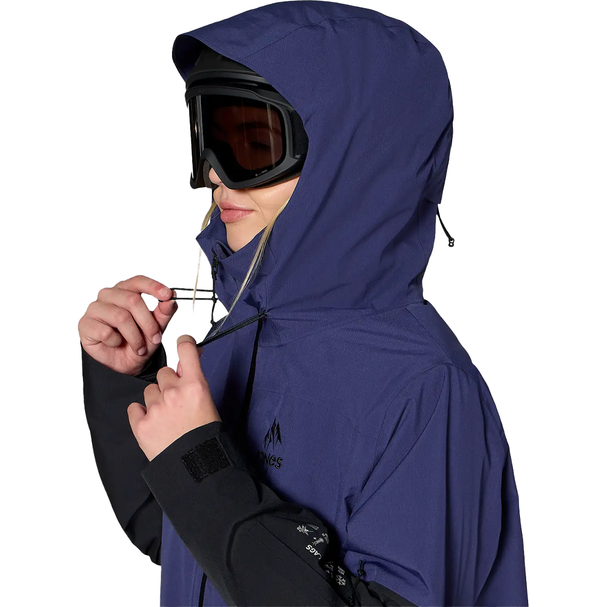 Jones Snowboards Women's MTN Surf Insulated Jacket Side Hood