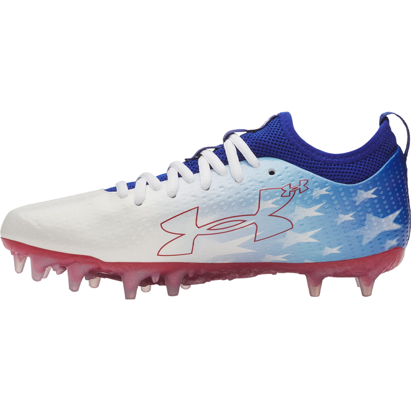 Under Armour Youth Blur Select Jr USA in Royal Red Royal left facing