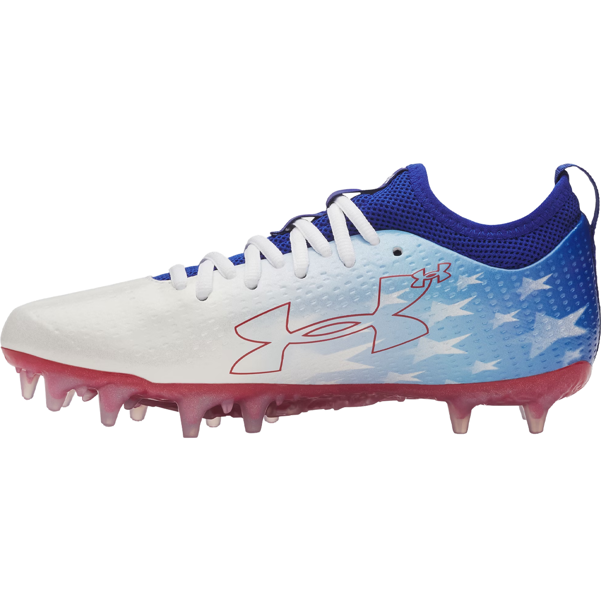Under Armour Youth Blur Select Jr USA in Royal Red Royal left facing