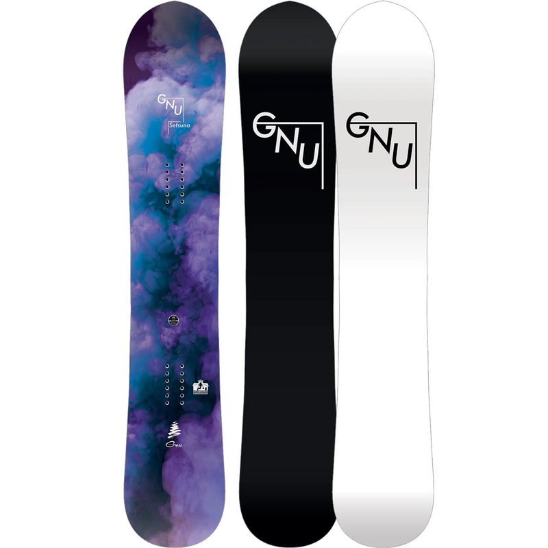 GNU Women's Setsuna deck with both black base and white base