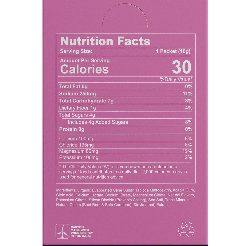 Hydrate (Single Serving), Gnarly Sports Nutrition Hydrate (Single Serving) nutrition facts