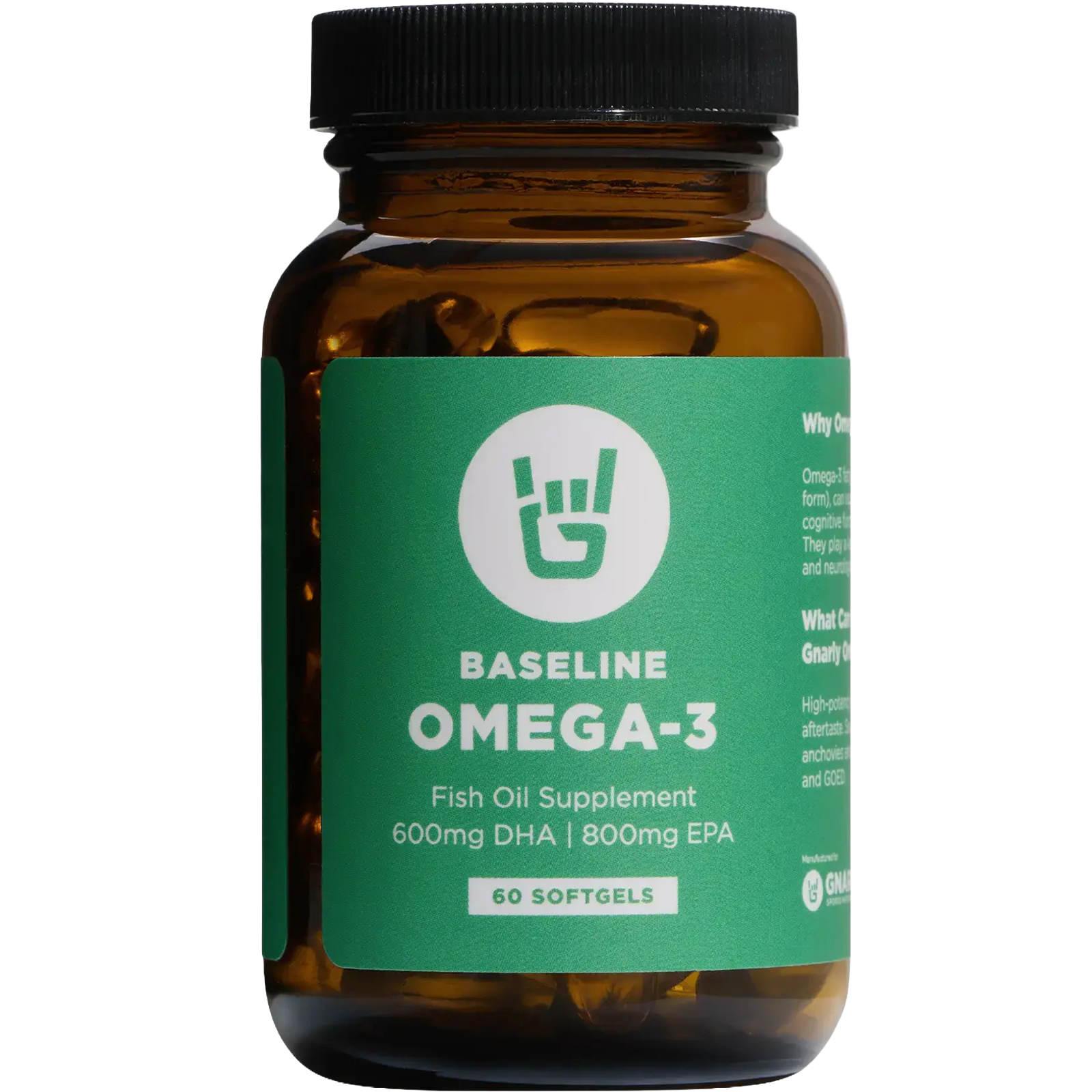 Baseline Omega-3 (60 Softgels) alternate view