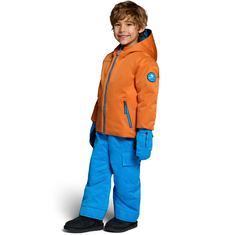 Obermeyer Youth Arden Jacket in Fox Tail angled on model