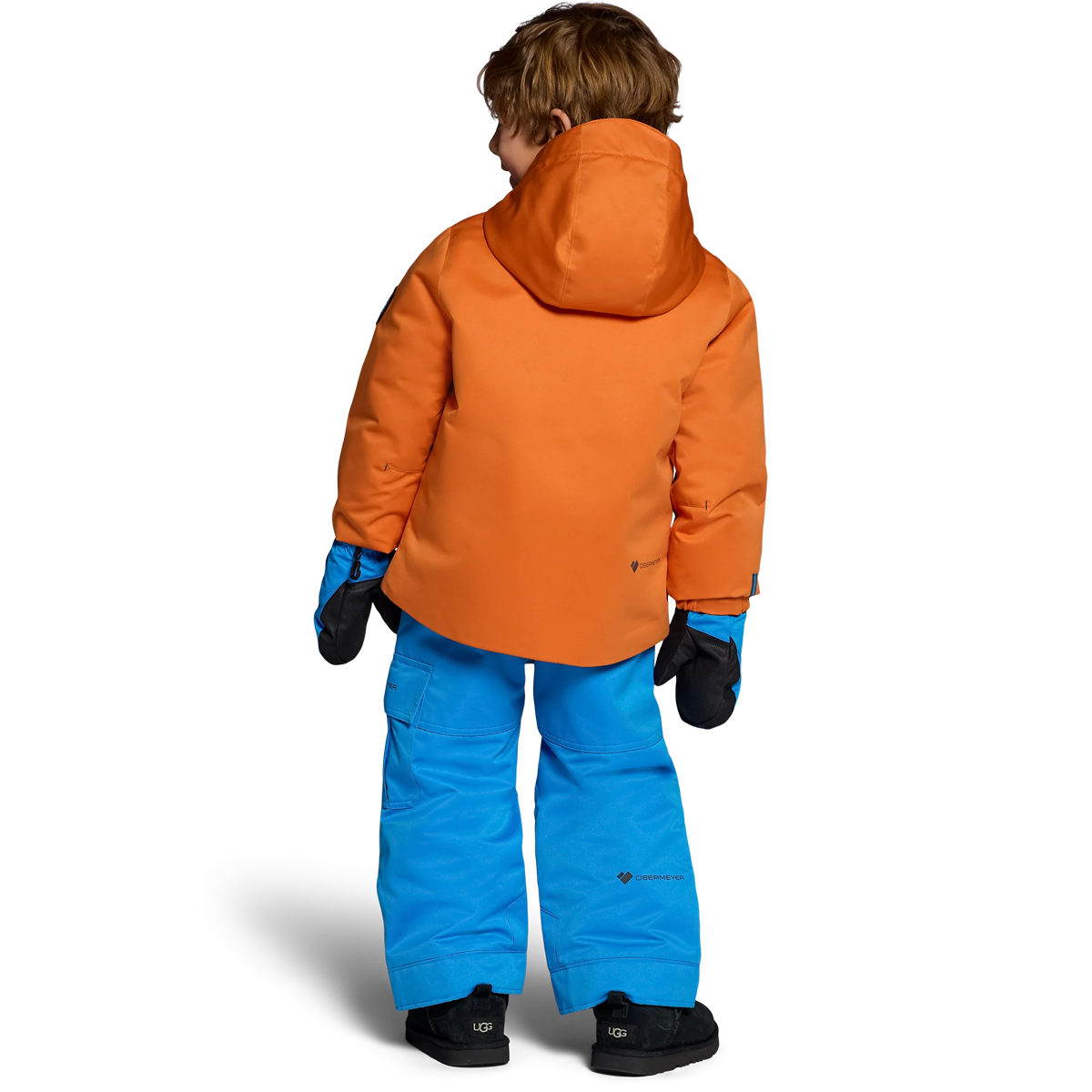 Obermeyer Youth Arden Jacket in Fox Tail back view on model