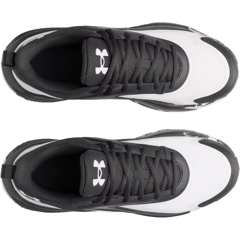 Under Armour Lockdown 8 in Black White White top view