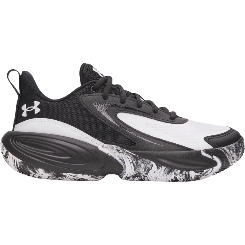 Under Armour Youth Lockdown 8 in Black White White