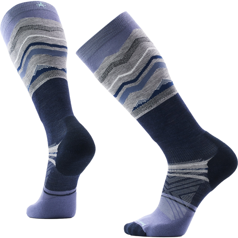 Smartwool Ski Targeted Cushion Expanding Horizons OTC in Nightfall Blue