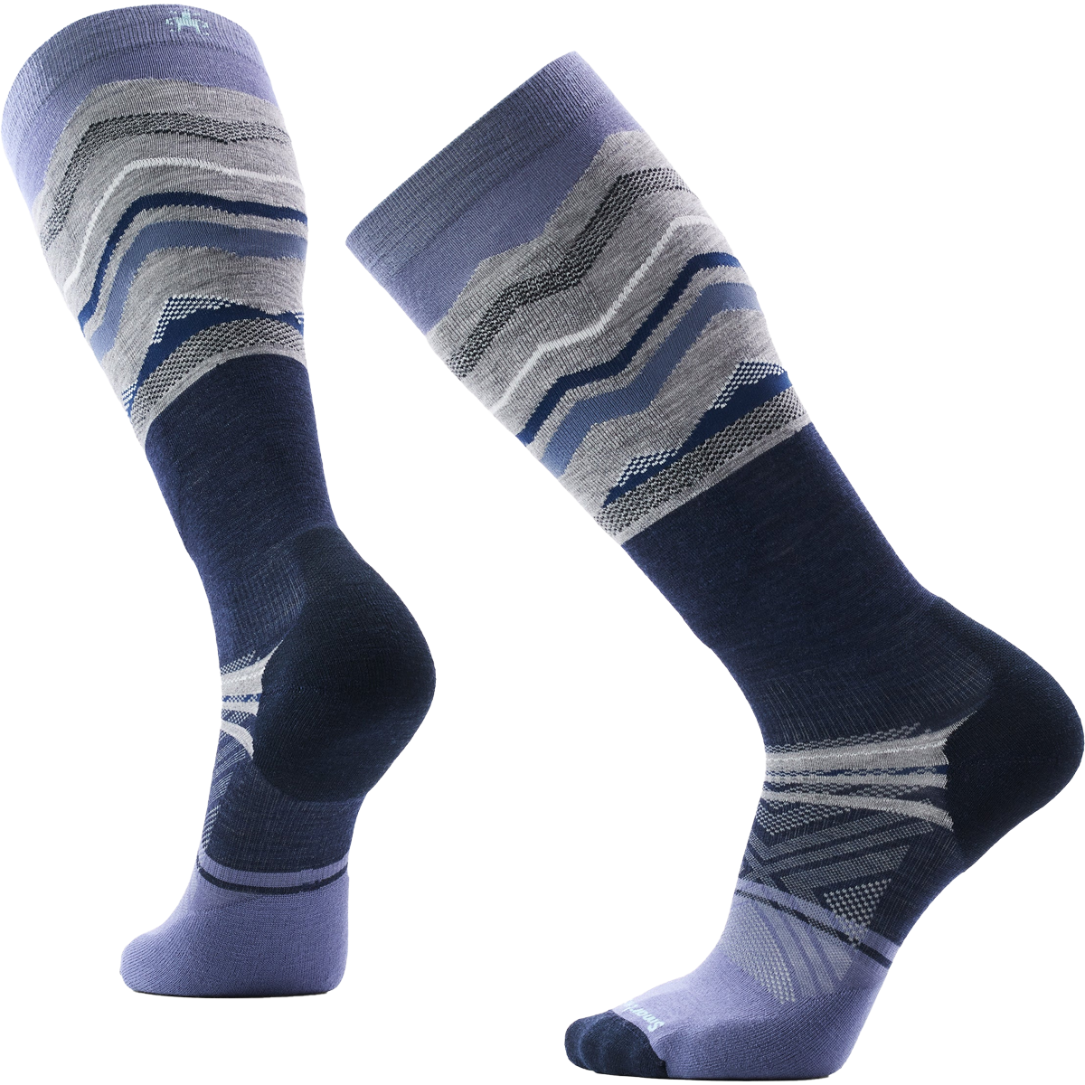 Smartwool Ski Targeted Cushion Expanding Horizons OTC in Nightfall Blue
