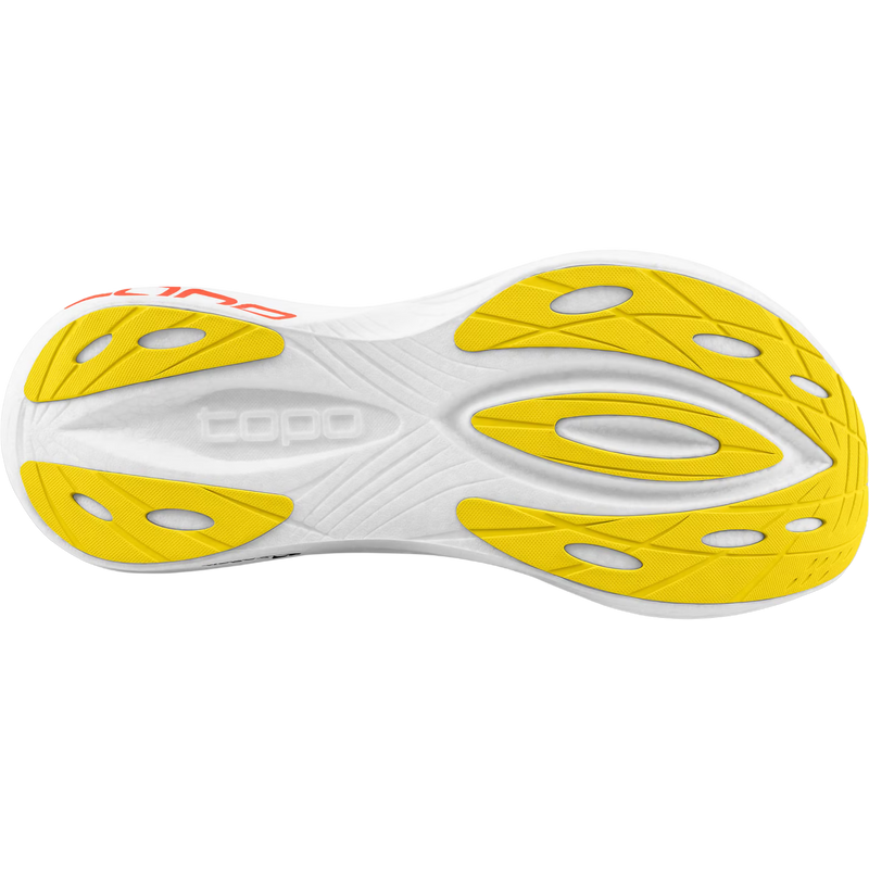 Men's Specter 2, TOPO Athletic Men's Specter 2 in White/Sunset bottom