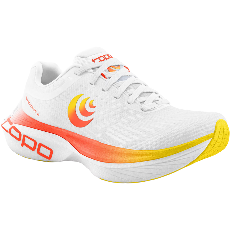 Women's Specter 2, TOPO Athletic Women's Specter 2 in White/Sunset right front