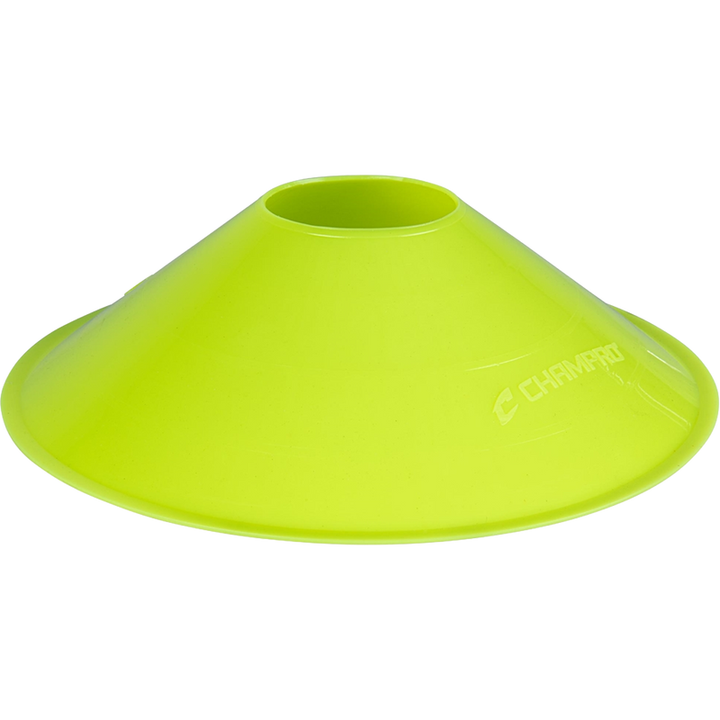 7.5" Marker Discs - 10 Pack Yellow, Champro 7.5" Marker Discs - 10 Pack in Optic Yellow single cone