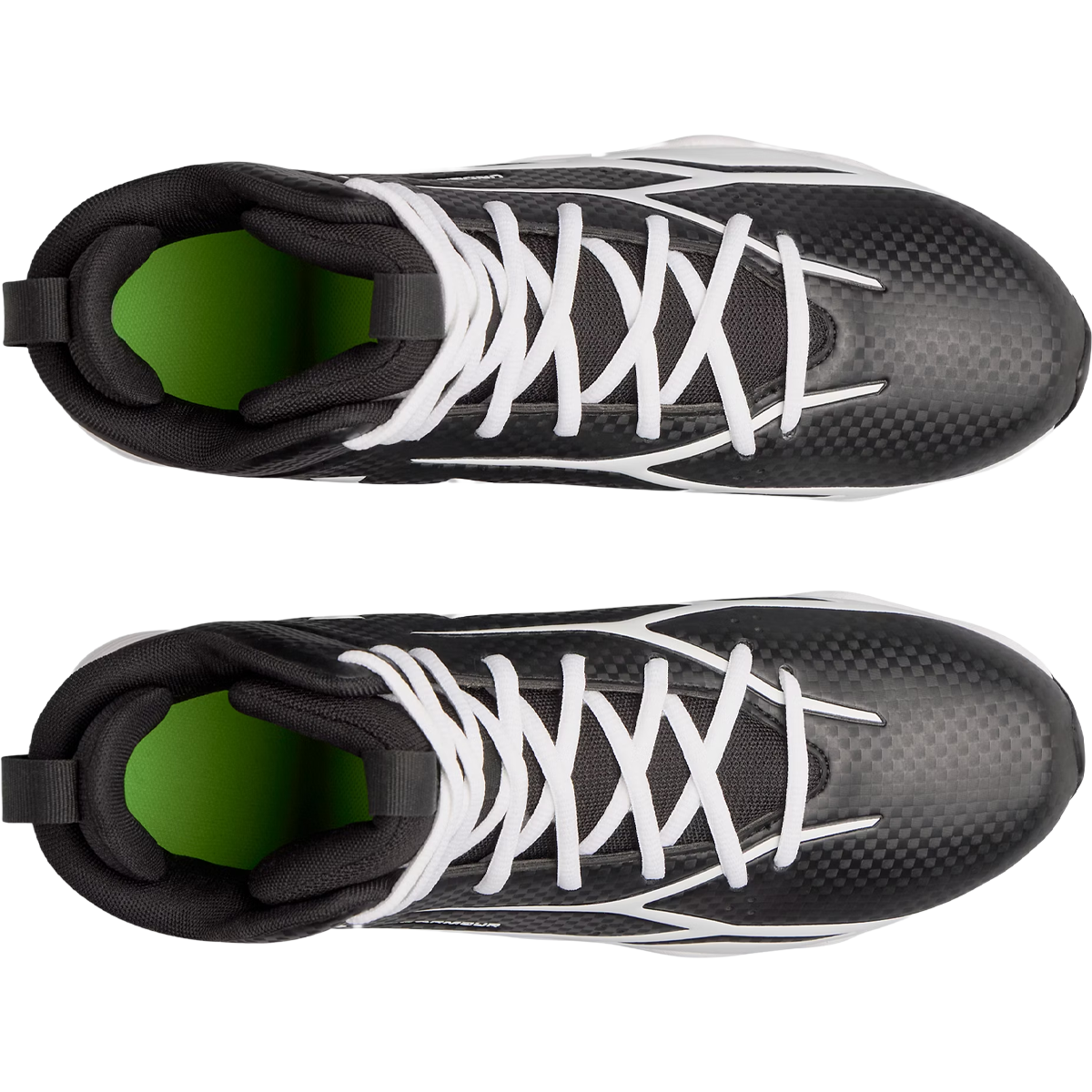 Under Armour Spotlight Hammer Wide in Black White top view