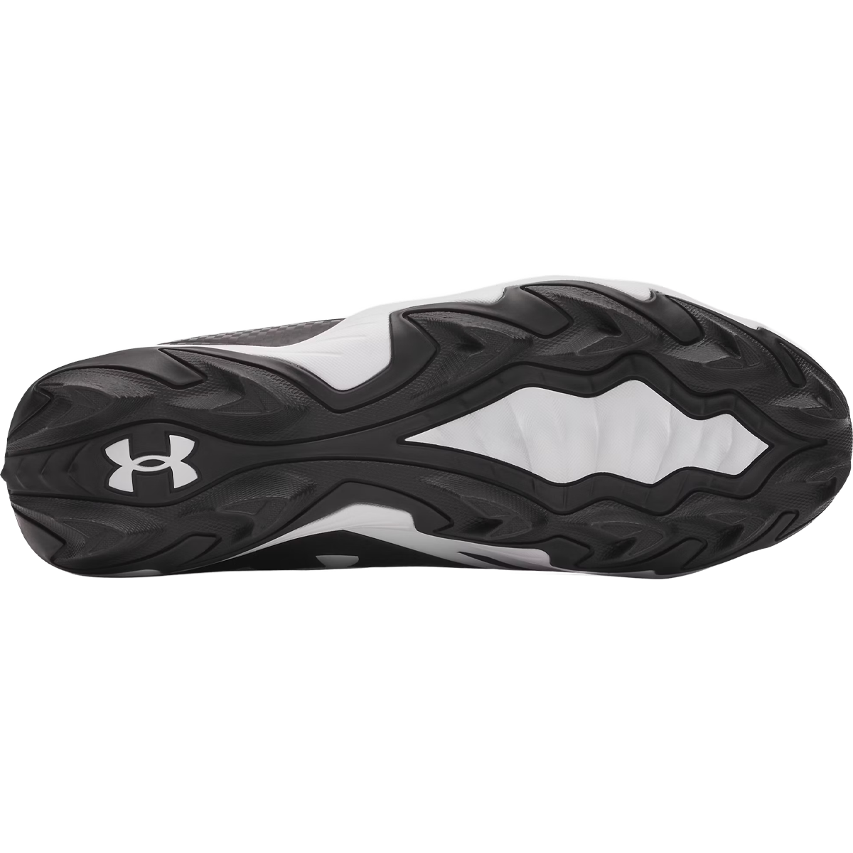 Under Armour Spotlight Hammer Wide in Black White bottom view