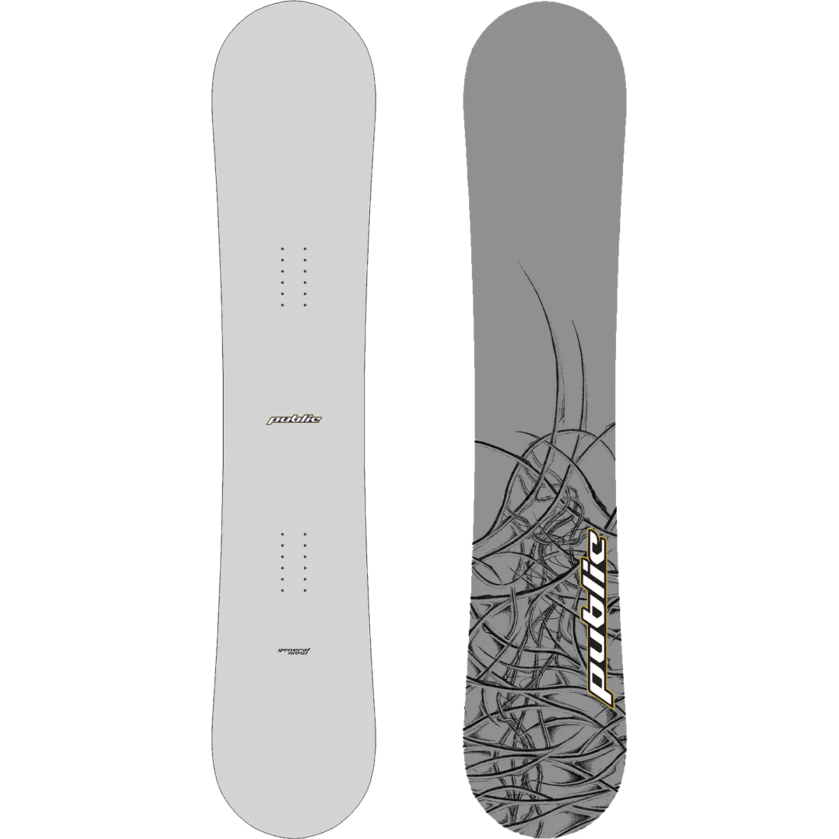 Public Snowboards General PUBLIC 160w in grey