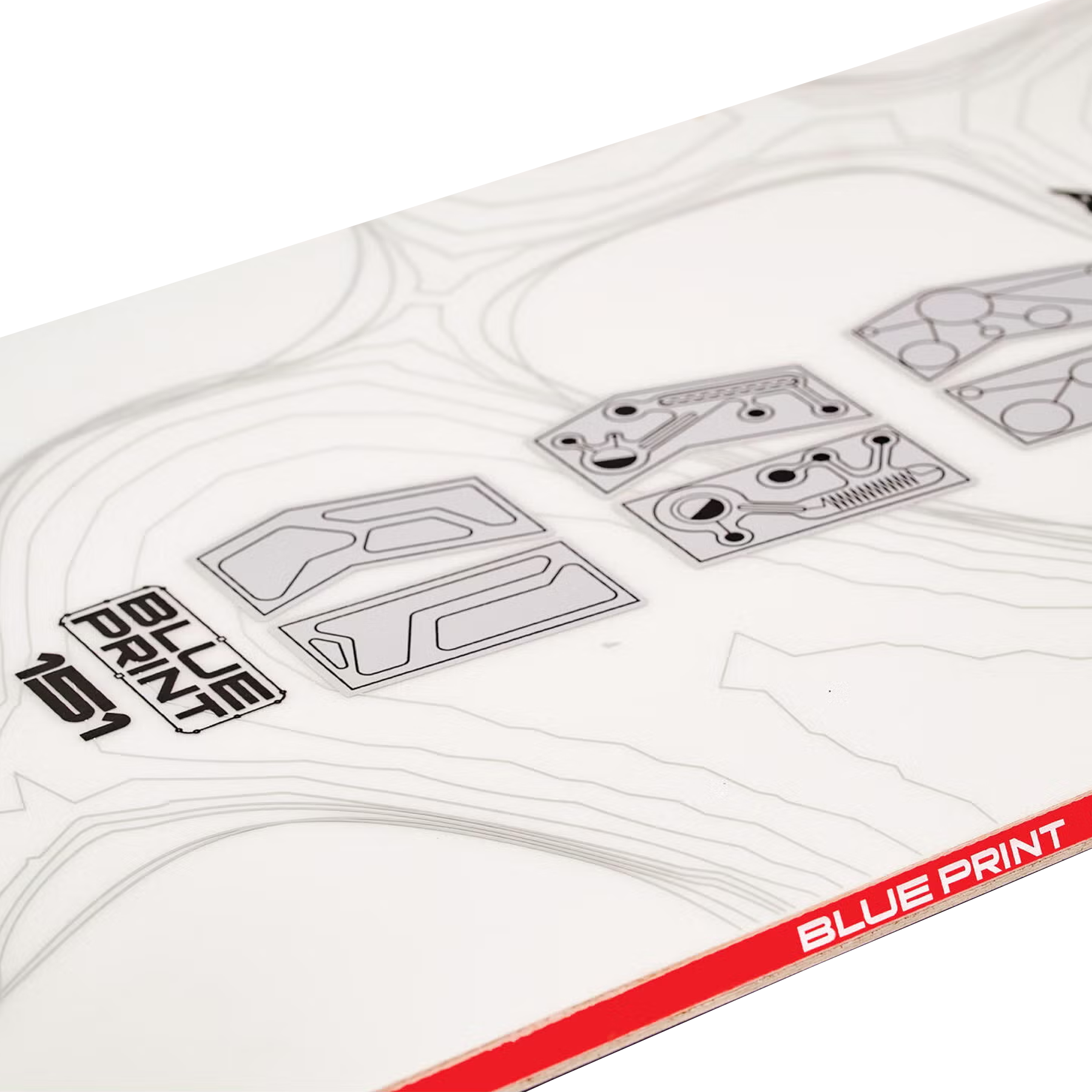 Armada Snowboards Blueprint deck artwork with logo