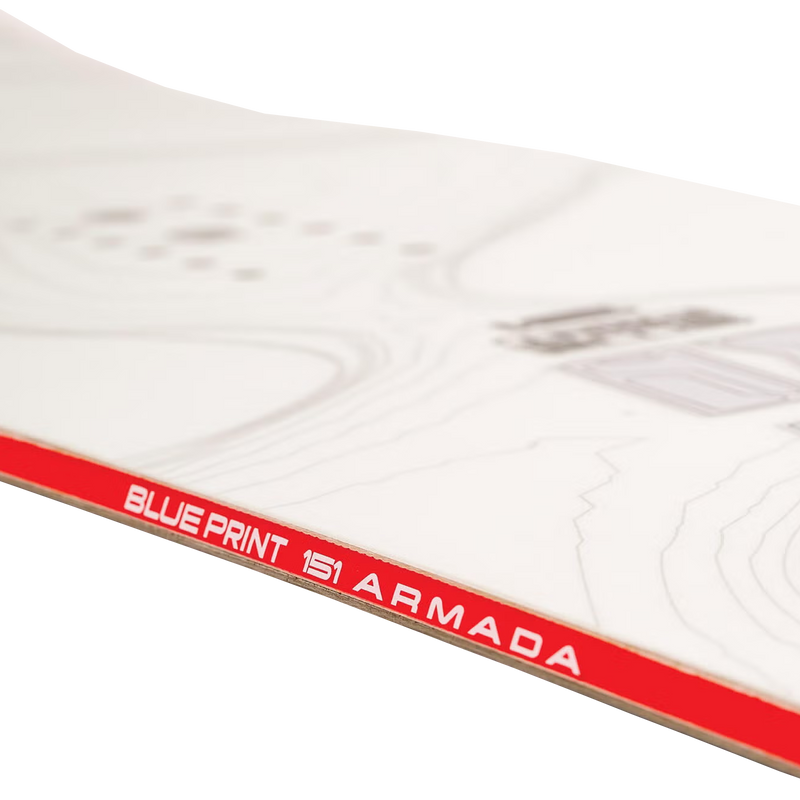 Armada Snowboards Blueprint profile edge with model name