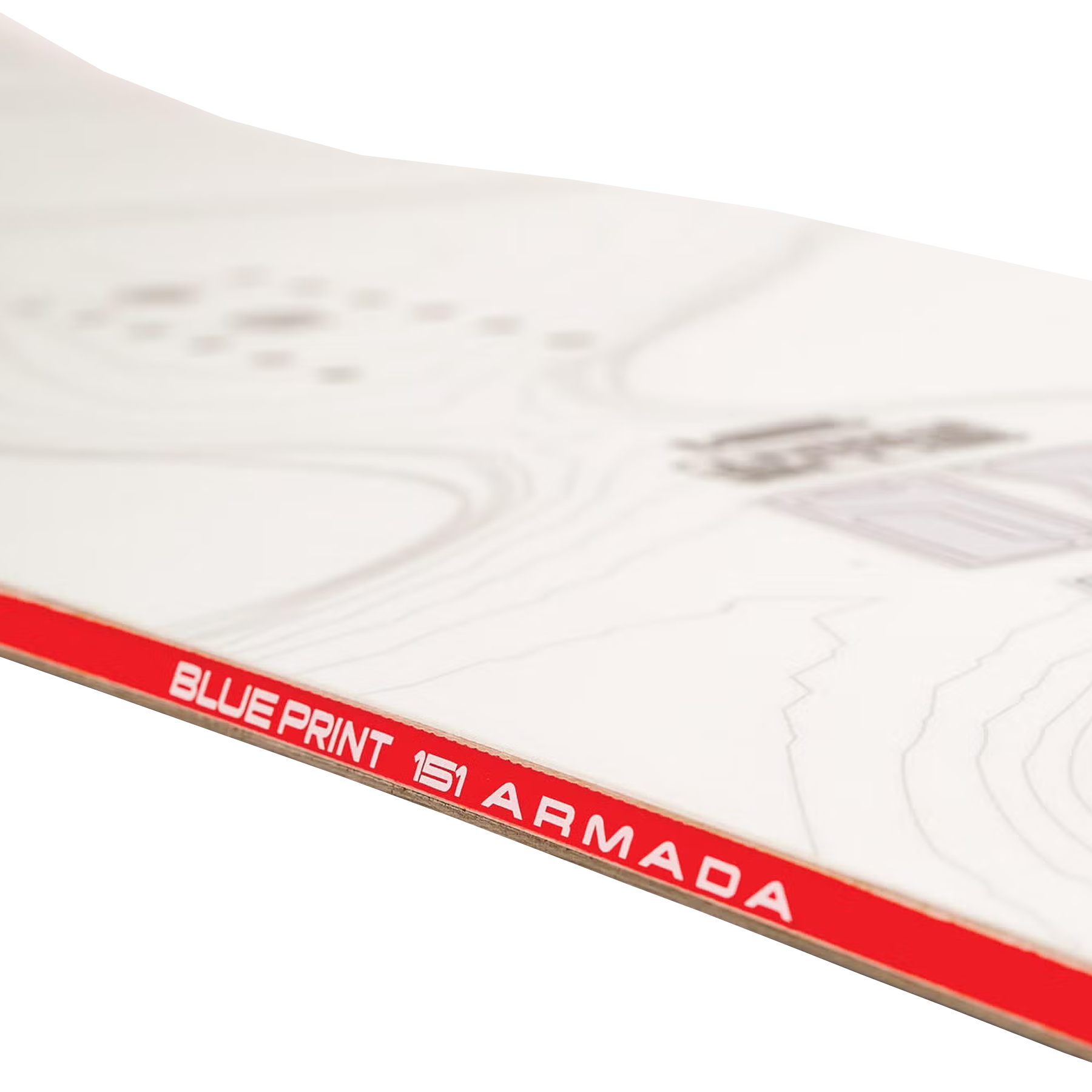 Armada Snowboards Blueprint profile edge with model name