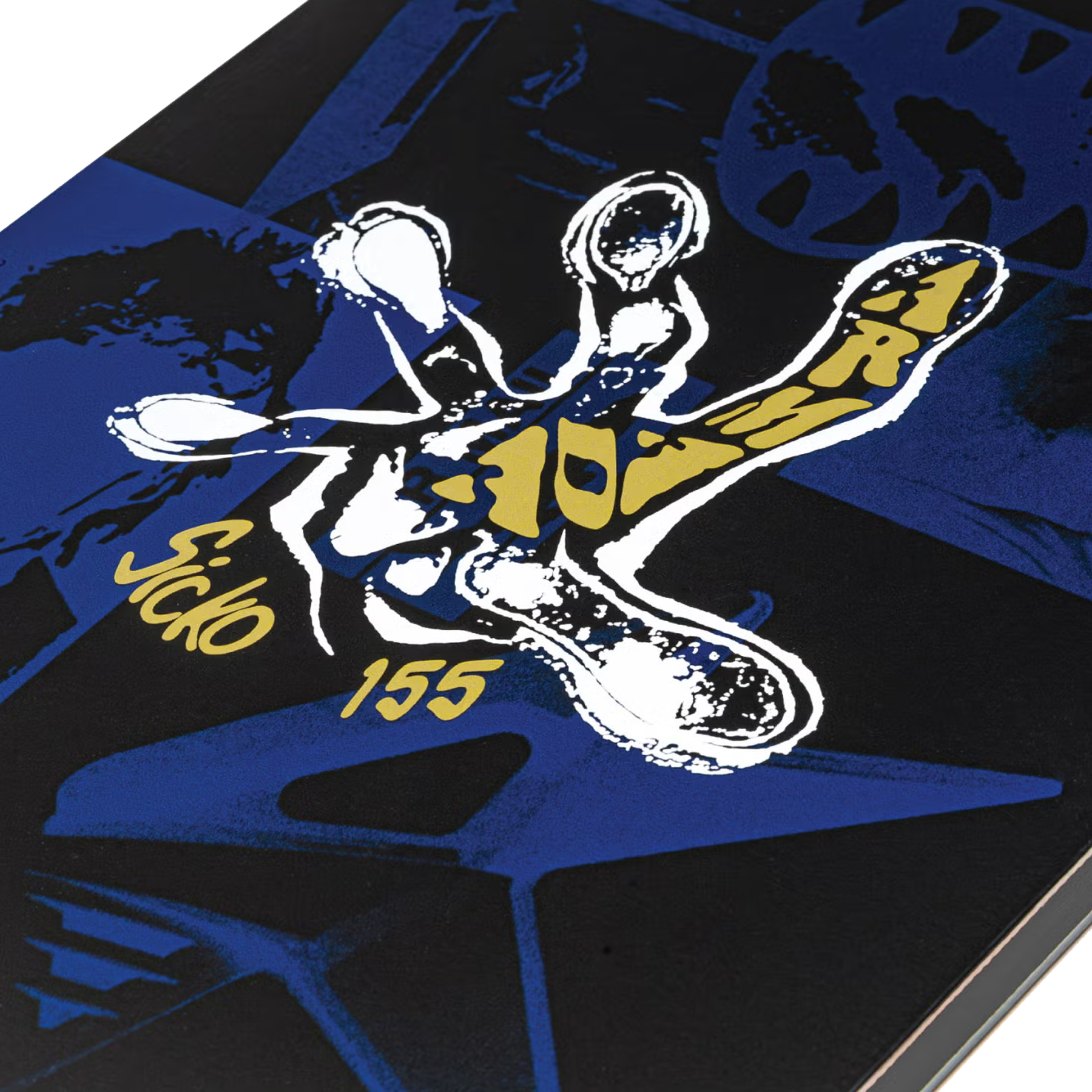 Armada Snowboards Sicko close up of logo graphic on deck