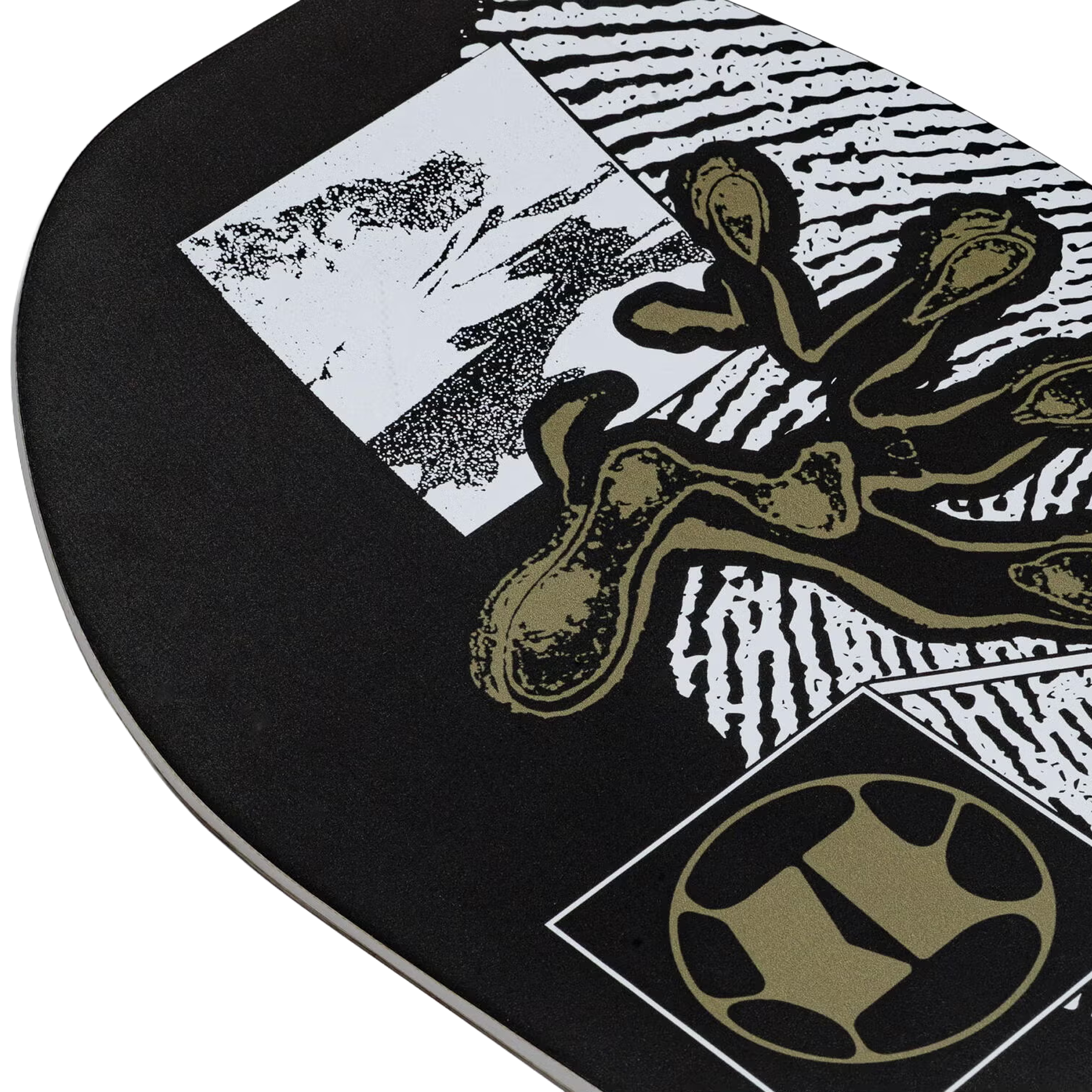 Armada Snowboards Tuffy close up of nose deck graphic