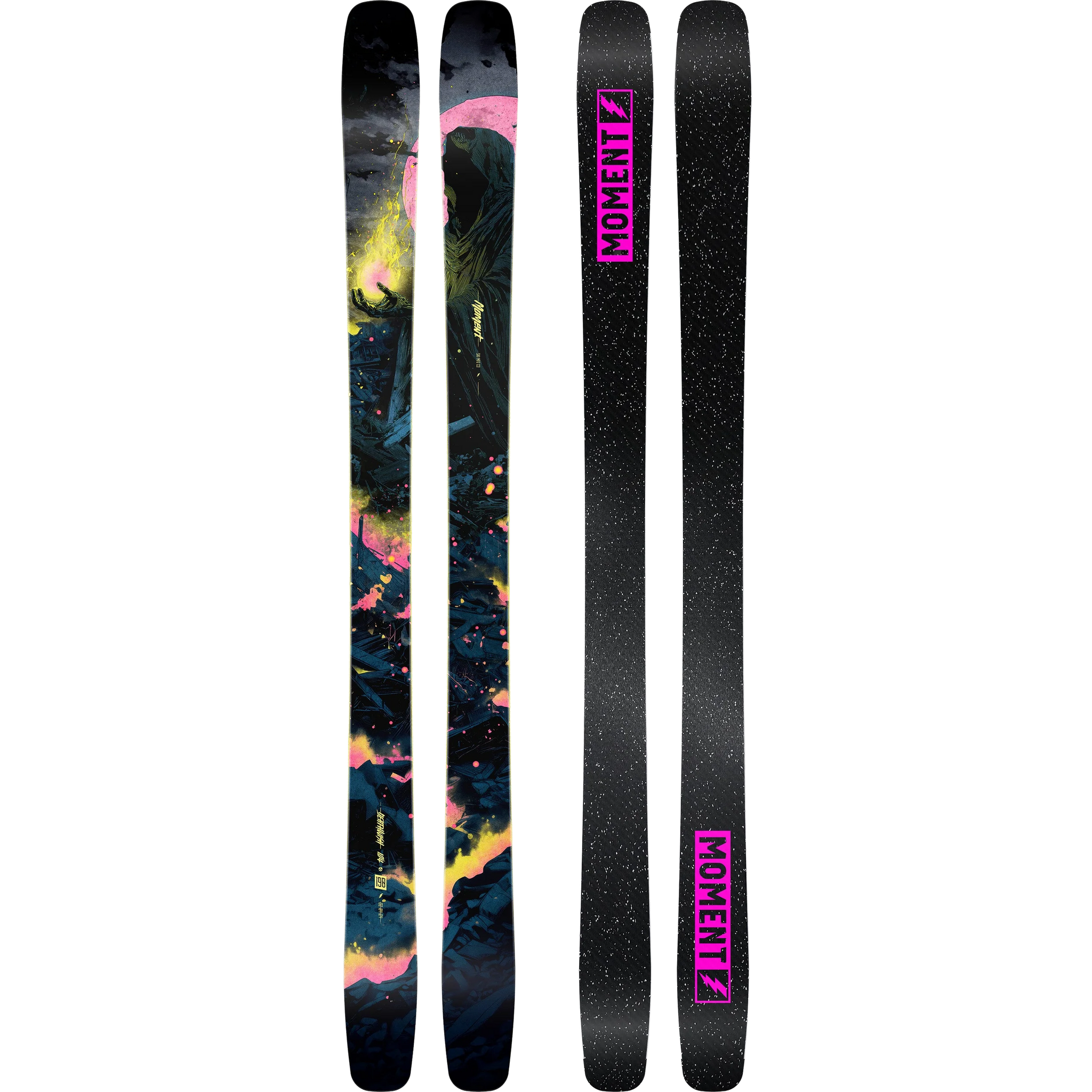 Moment Skis Deathwish 104 top and bottom