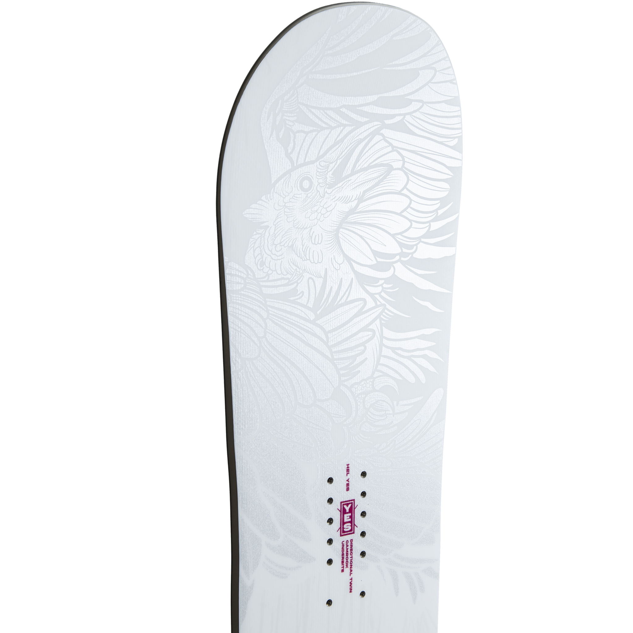 Yes Women's Hel Yes. top of tip angled