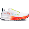 Altra Women's Mont Blanc Speed in 73Z-White/Fiery Coral/Blue