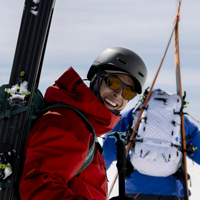 Pret Epic on skier looking at camera smiling