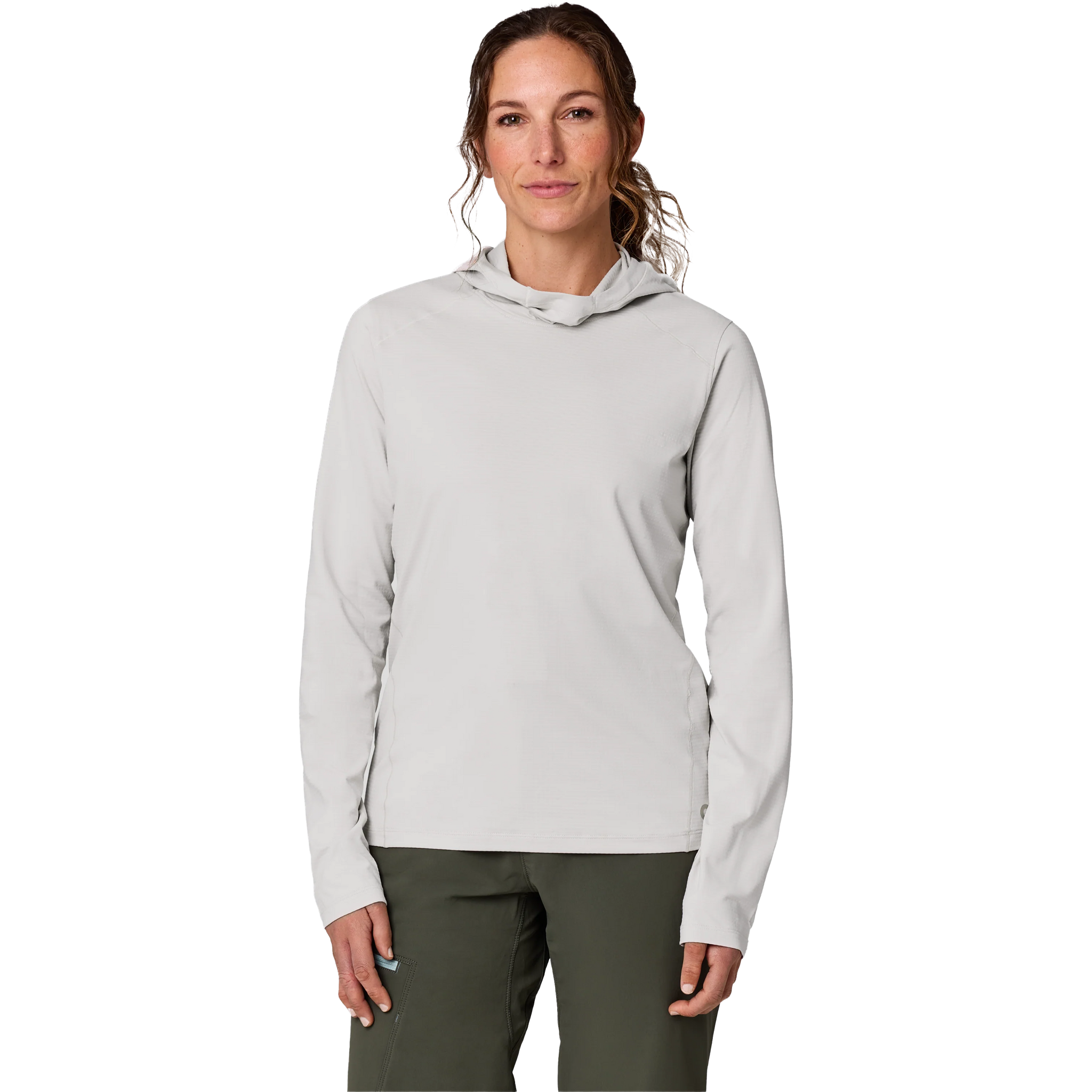 Outdoor Research Women's Vigor LT Hoodie Front on model