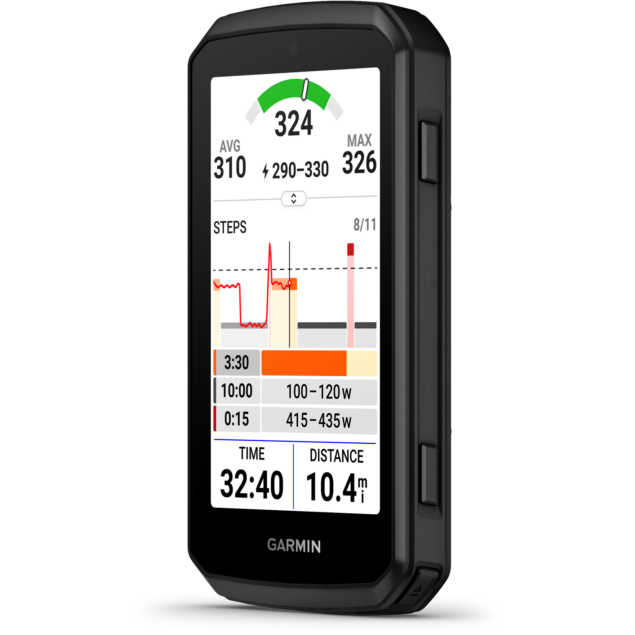 Garmin Edge 1060 watt stats