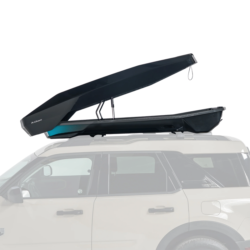 Kuat Varial XL Rooftop Cargo Box side view box open