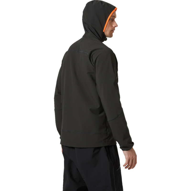 Men's Elevation Shield Fleece Jacket, Helly Hansen Elevation Shield Fleece Jacket back on model