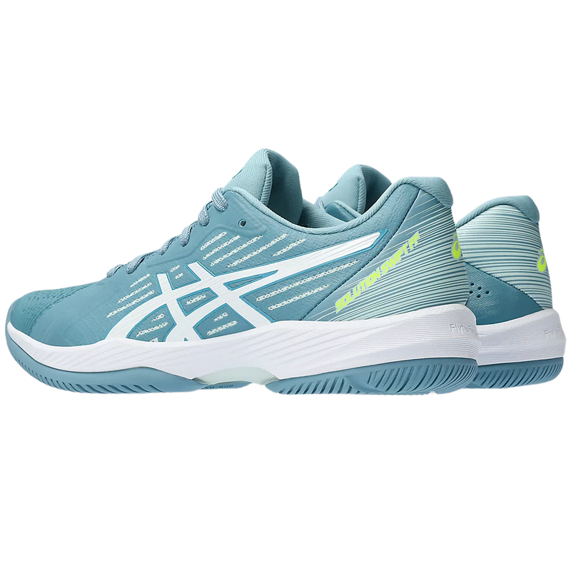 Women's Solution Swift FF, Asics Women's Solution Swift FF 402-Gris Blue/White pair left