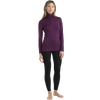 Icebreaker Women's 260 Tech Long Sleeve 1/2 Zip 853-Nightshade on model front