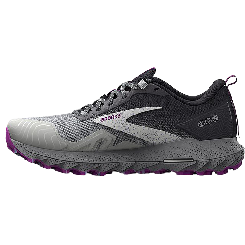 Women's Cascadia 17, 28-Oyster/Blackened Pearl inside profile