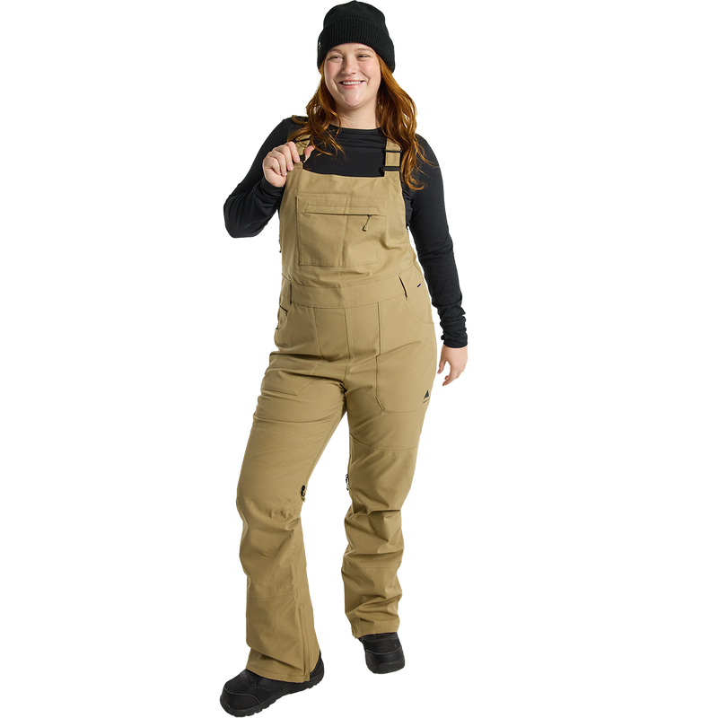 Women's Avalon 2L Bib, Burton Women's Avalon Stretch Bib 2L Pants 251-Kelp on model front