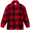 Columbia Youth Rugged Ridge II Sherpa Full Zip 614-Mountain Red Check