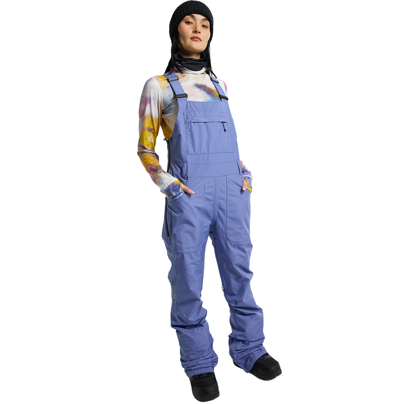 Women's Avalon Gore-Tex 2L Bib Pant, Burton Women's Avalon Gore-Tex 2L Bib 401-Slate Blue front
