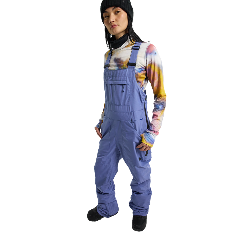 Women's Avalon Gore-Tex 2L Bib Pant, Burton Women's Avalon Gore-Tex 2L Bib 401-Slate Blue front