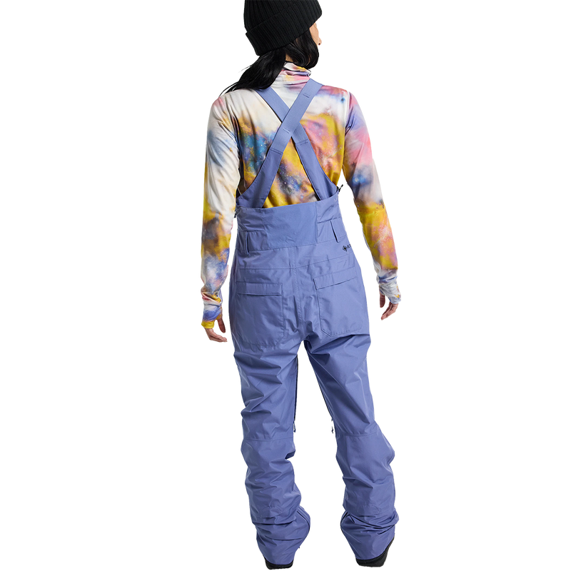 Women's Avalon Gore-Tex 2L Bib Pant, Burton Women's Avalon Gore-Tex 2L Bib 401-Slate Blue back