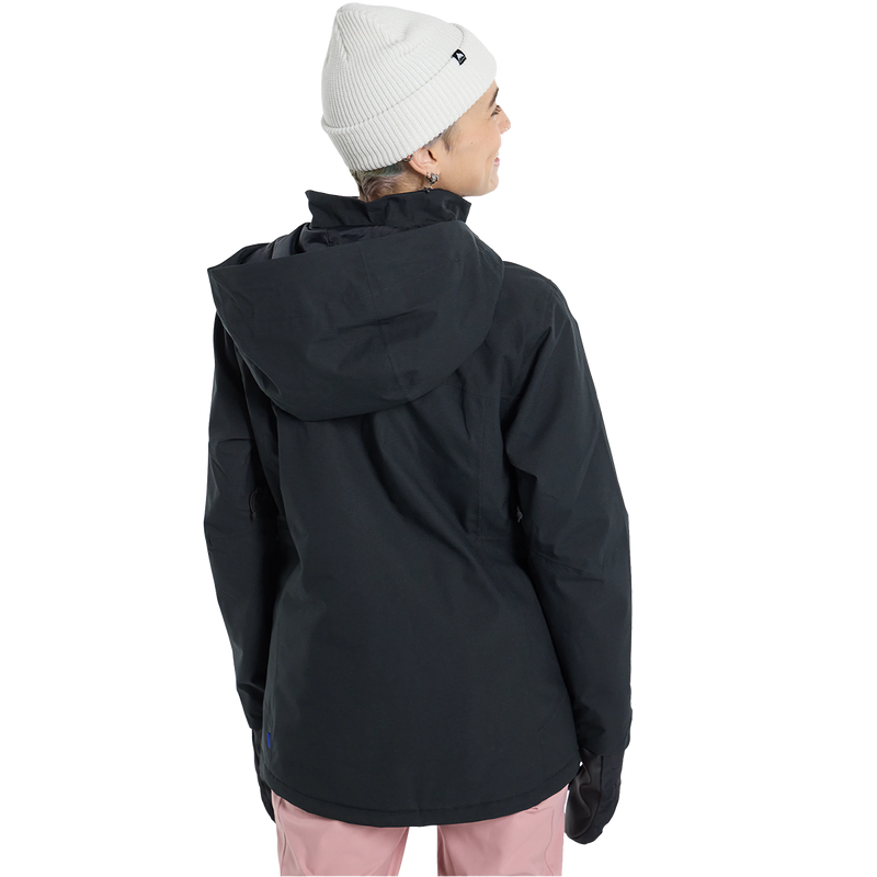Women's Jet Ridge 2L Jacket, Burton Women's Jet Ridge 2L Jacket 001-True Black back