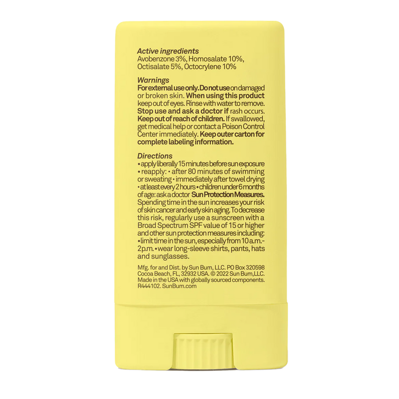 Kids SPF 50 Face Stick, Sun Bum Kids SPF 50 Face Stick back
