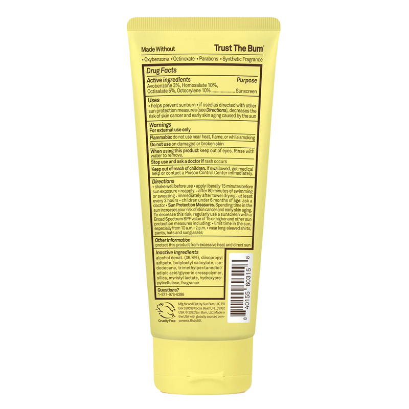 Kids SPF 50 Lotion, Sun Bum Kids SPF 50 Lotion back
